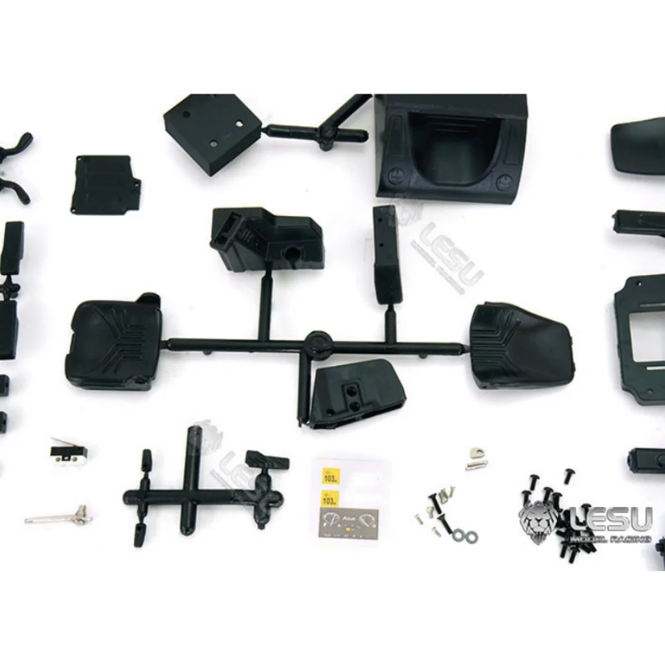1/14 Bagger-Modell, Modifikation eines Baufahrzeugs, Sitz mit Schalterinstallation, simulierte Form für das Innenraumdesign der Fahrerkabine, Modell Le – Detail 4