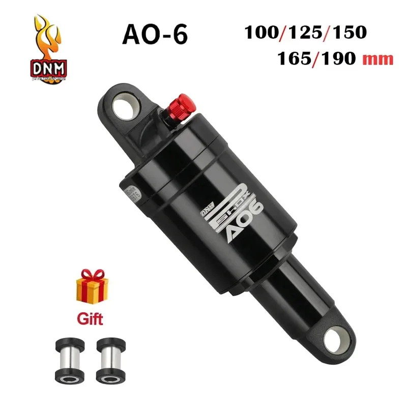 DNM AO-6 Mountain Bike Rear Shock Absorber 100/125/150/165/190mm Rear Shock for MTB Folding Bike Scooter Absorber Cycling Parts