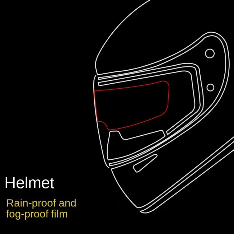 Regenschutzhelm Antibeschlagfolie Motor Elektrischer Helm Wasserdichte Folie Fahrzeug Antibeschlagfolie Antikorradhelm