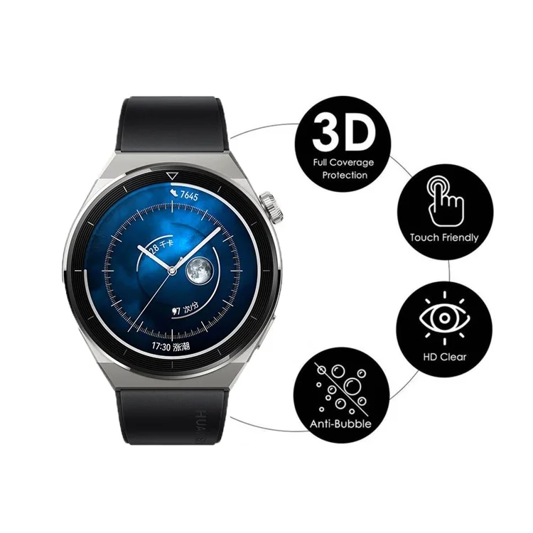 화웨이 시계 GT 3 프로 유리 3D 소프트 프로텍터 필름 화웨이 GT3 프로 GT3 46mm 43mm