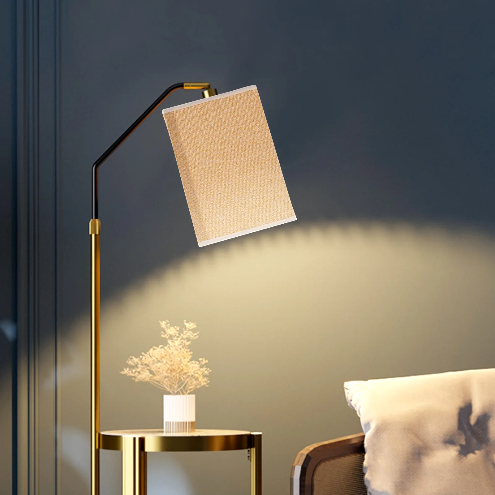 

Square Lampshade Shades for Desk Lamp Lampshade Table Lamp Hanging Fabric Dust Simple Home Decor