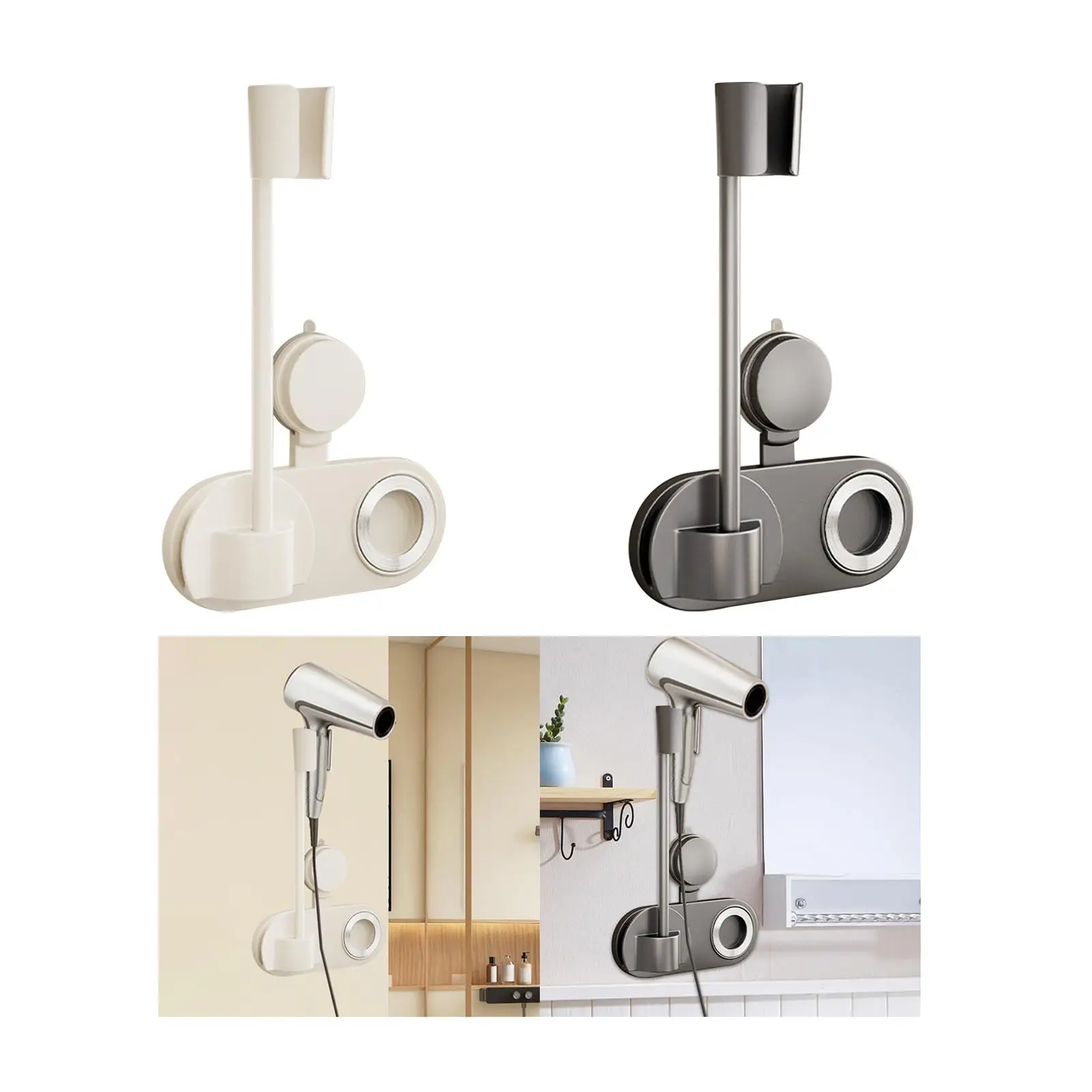 

Lazy Hair Dryer Stand Hands Free Hairdryer Storage Rack for Household Salon