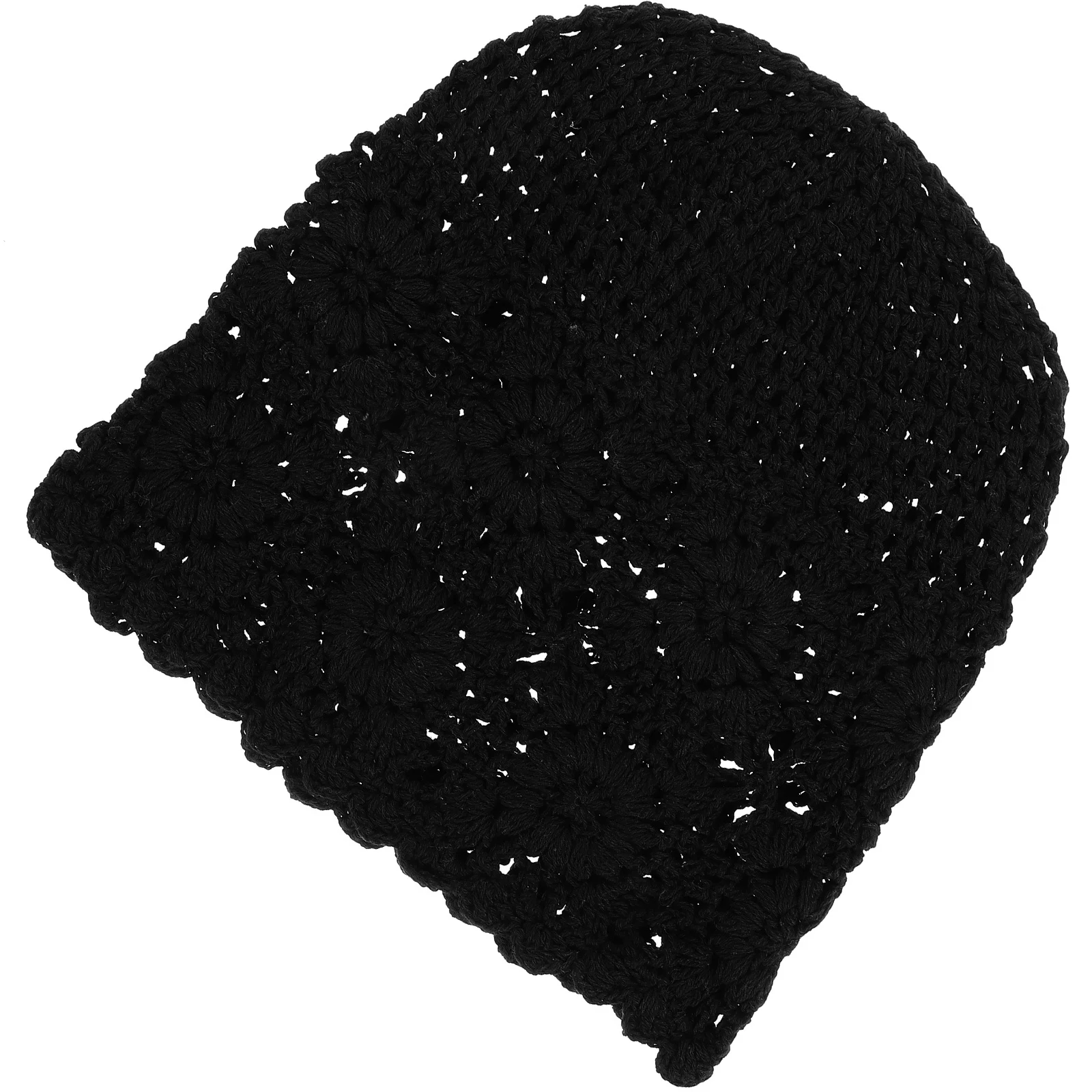 

Women Turban Hat Cotton Bonnet Chemo Headwear Lightweight Practical Comfortable Elegant Hollow Out Design Bonnet