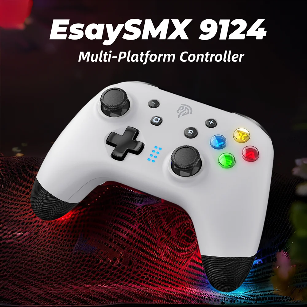 

EasySMX 9124 Bluetooth Gamepad, Wireless Gaming Controller for Nintendo Switch, Android iOS Phone, MacOS, PC, Steam Deck