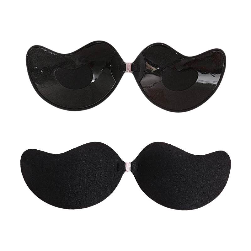 FINETOO 1-15 Stück Unsichtbare Nubra-Brustpads für Damen, zweifarbig, hypoallergen, Mango-Cup-BH, Silikon, rutschfest, dünn