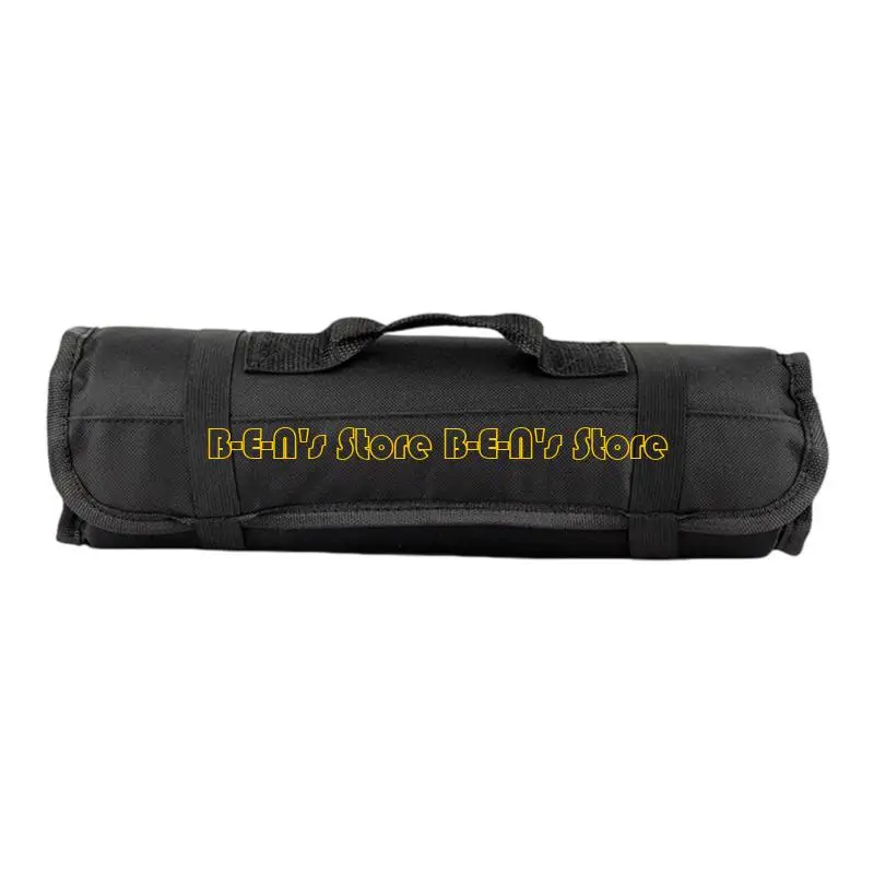 Y1AD Multi Pocket Tool Roll Bag Includes Top Handle Side Strap Sturdy Compact 15.2cm Size Tool Carriers for Portable Use