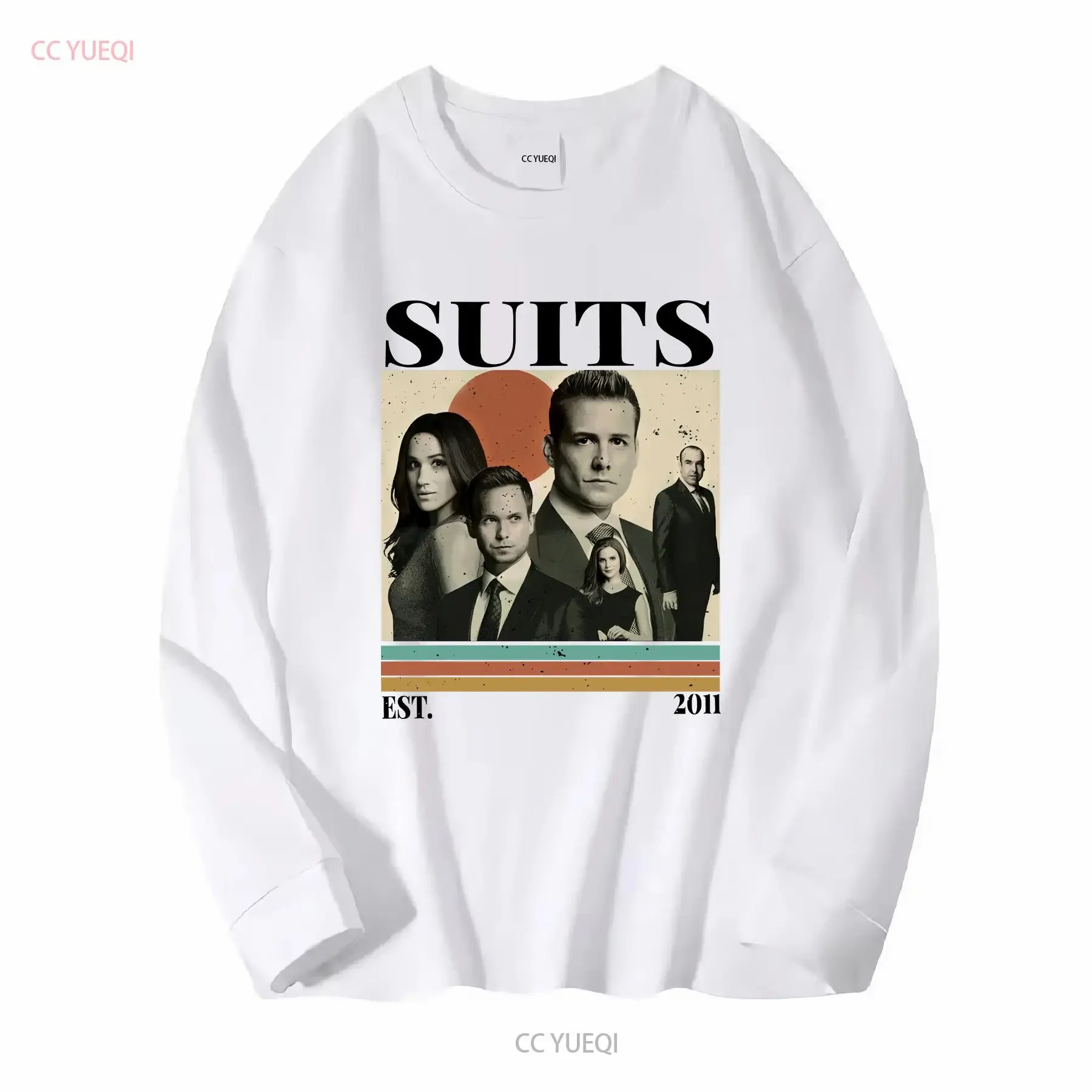 Retro Suits TV show T Shirt Movie Merch Harvey Specter Louis Litt Fan long or short sleeves vintage Washed