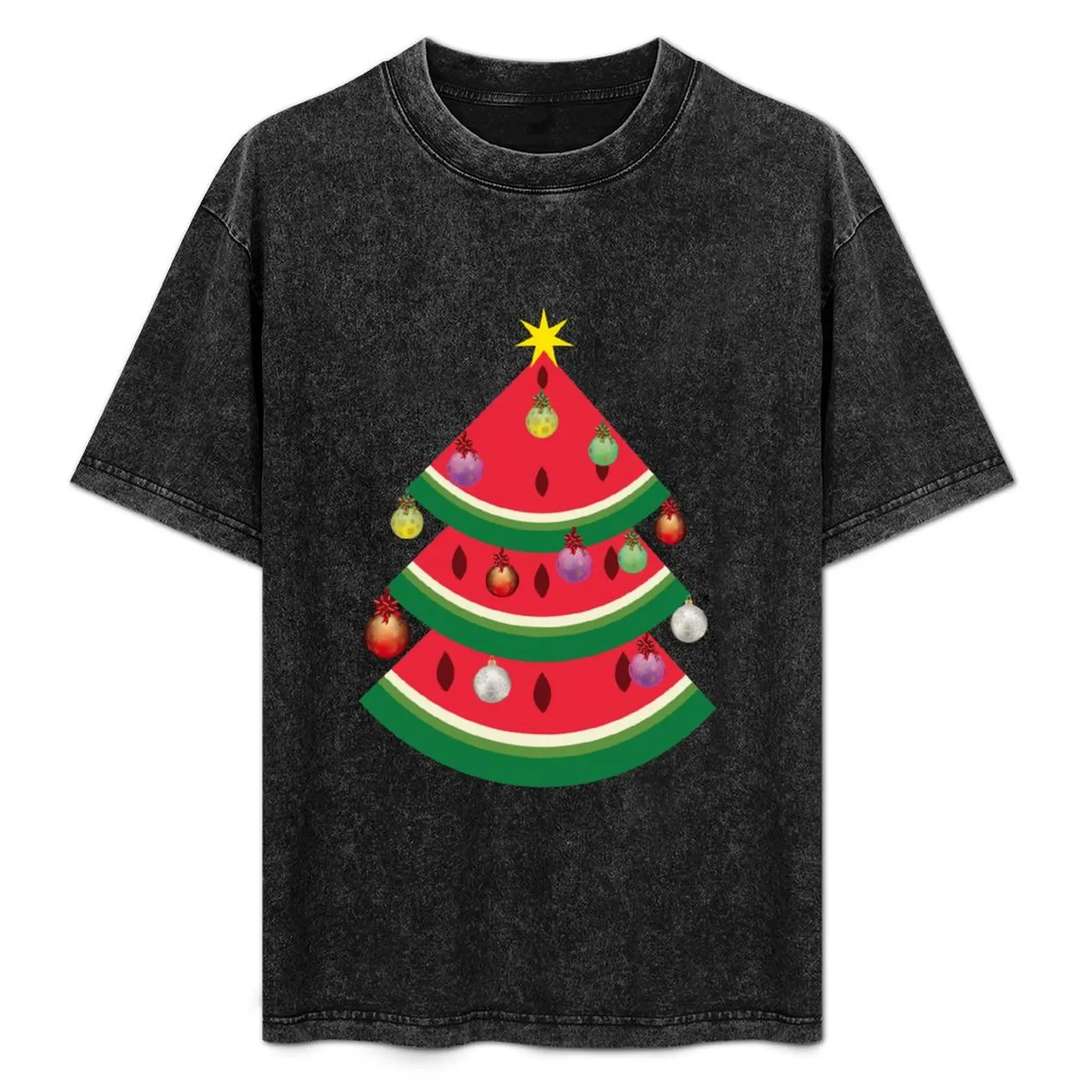 

Watermelon Tree Merry Christmas Santa Claus Reindeer T-Shirt boys whites custom shirt t shirts for men pack