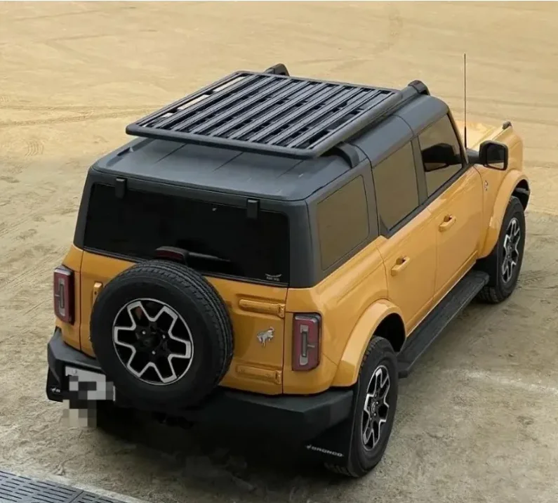 Bagażniki dachowe samochodowe wysokiej jakości ze stopu aluminium, twardy bagażnik bez relingów, wielorozmiarowe akcesoria samochodowe 4x4