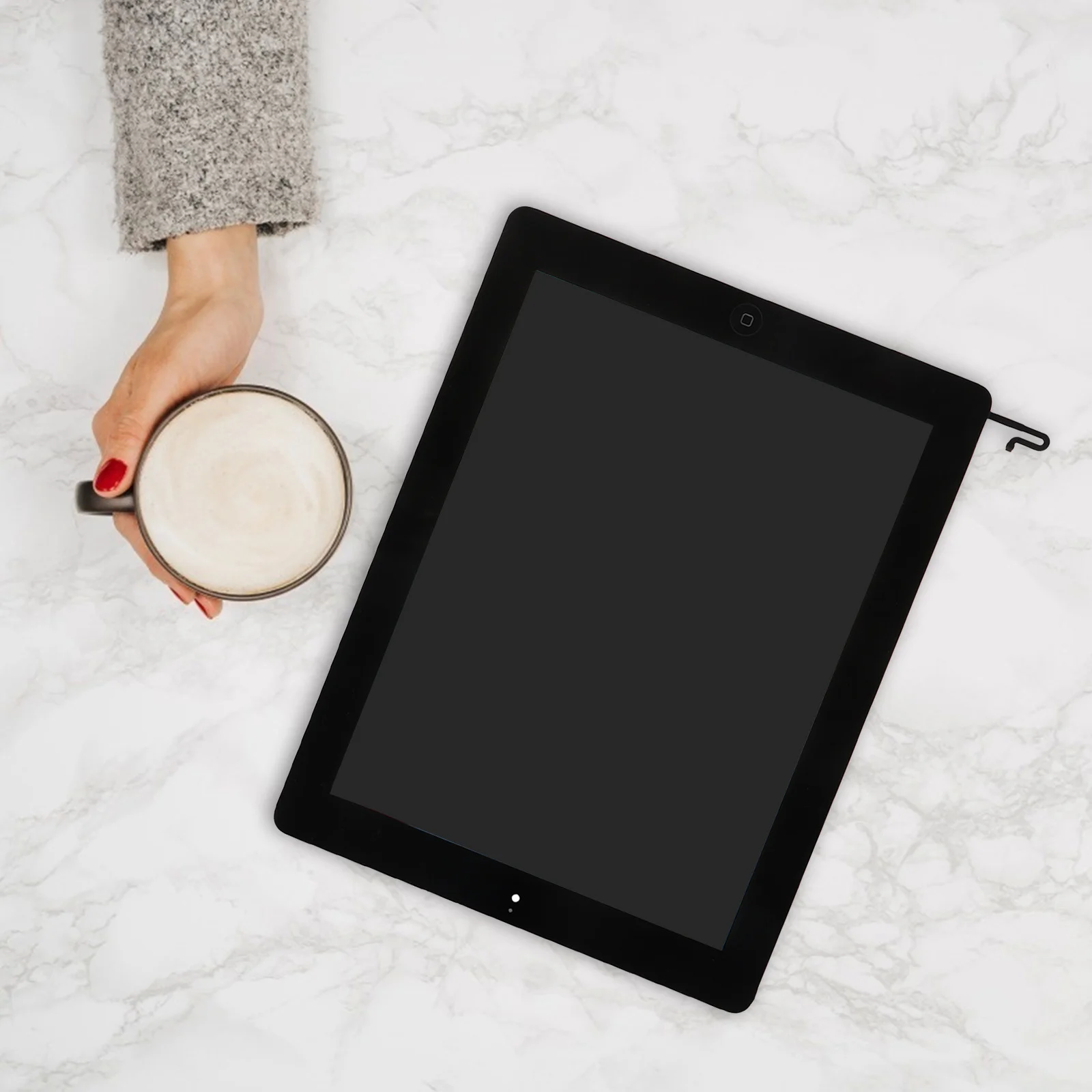 Practical Key Button Compatible for 3 Black Tablet LCD External Screen Durable No Scratch Dead Area Dot Replacement