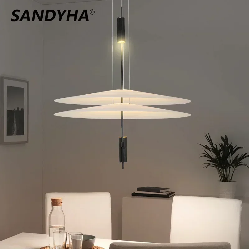 SANDYHA Nordic Chandeliers Living Room Creative Designer Led Lamp Coffee Kitchen Dining Table Pendant Lights Bedroom Home Decor