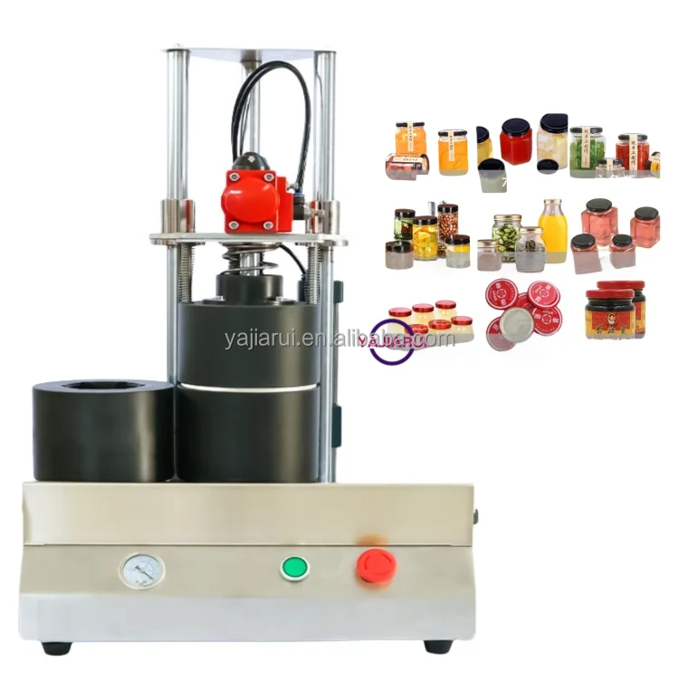 High-Quality Semi-Automatic Glass Jar/Screw-Off Vacuum Capping Machine Suitable for Glass Metal and Aluminum Jars