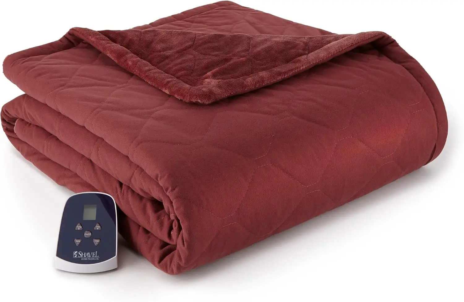 Micro Flannel Oversized Throw, Soft Fast Quilted Micro Flannel to Ultra Velvet Electric Blanket with 8 Heat Levels, 10 Hour Auto