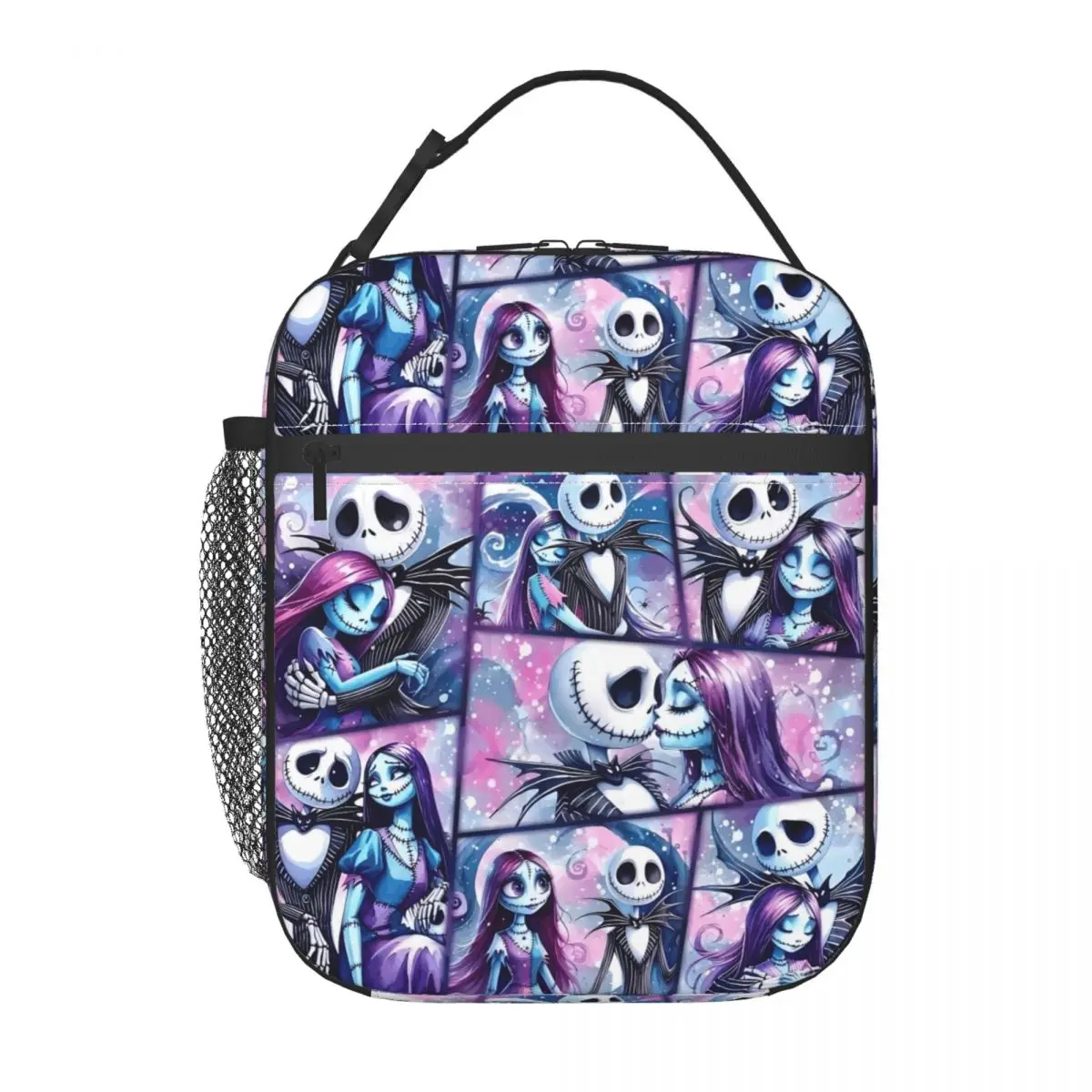 

Custom Nightmare Before Christmas Comic Portable Lunch Box Sally Thermal Cooler Food Insulated Lunch Bag Kids School Children