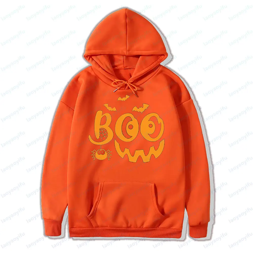 هالوين بو هوديس Hocus Pocus قمصان الخريف الرجال النساء بلوزات هالوين مضحك القمم اليقطين ابتسامة الوجه المطبوعة الشارع الشهير