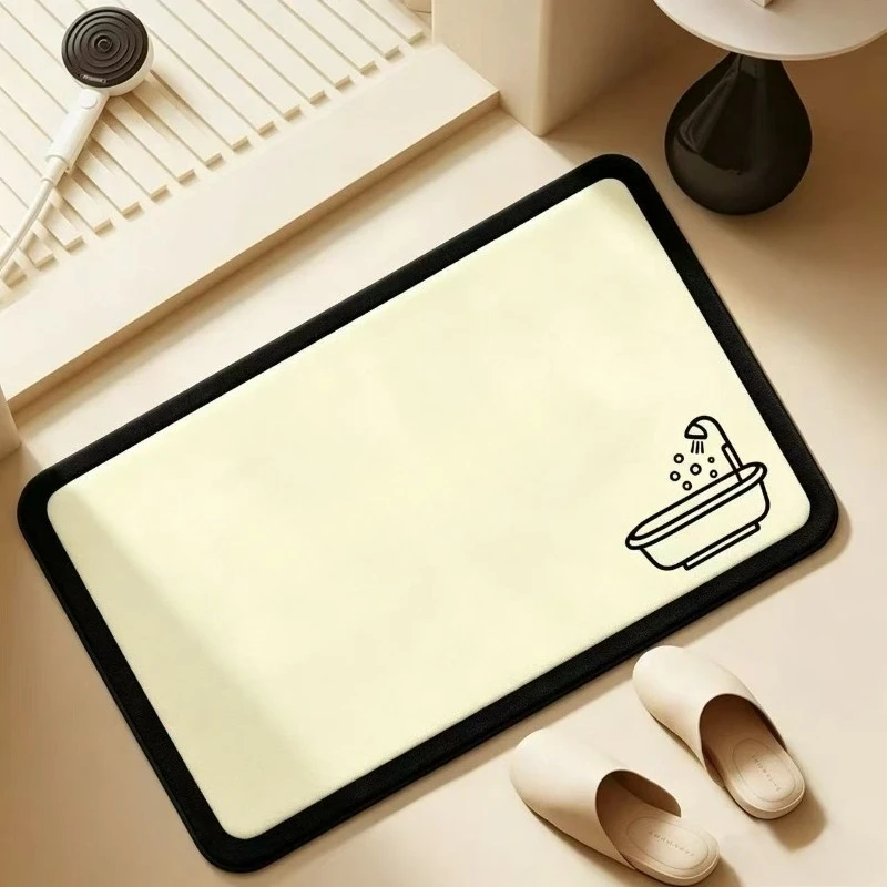 Bathroom absorbent diatom mud toilet  doormat toilet toilet floor mat toilet carpet