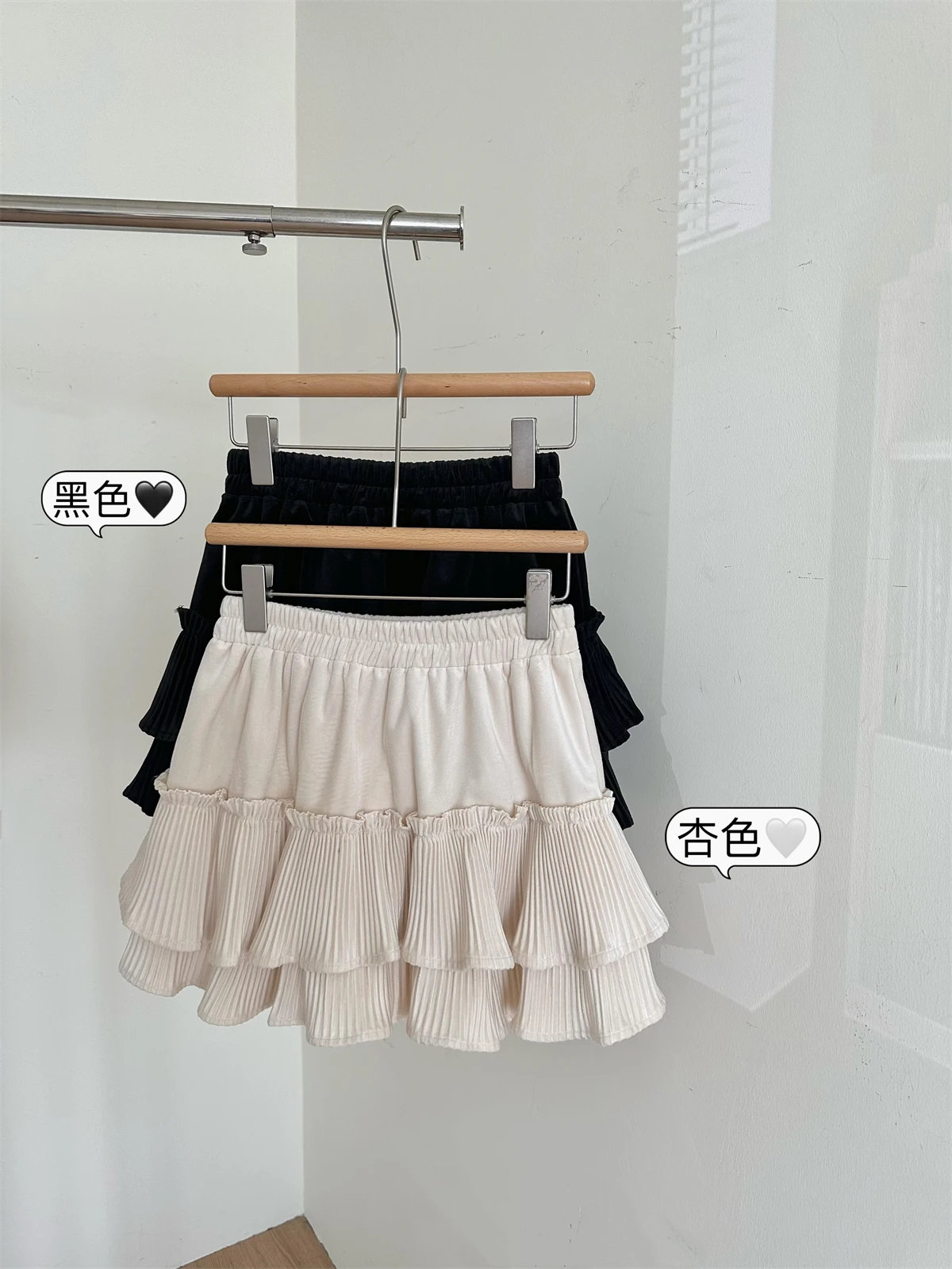 Preppy Style Lolita Kawaii Skirts Japanese Sweet Mini Women Harajuku Cute Ball Gown Beige Skater Y2K High Waist Lace Cake Skirts