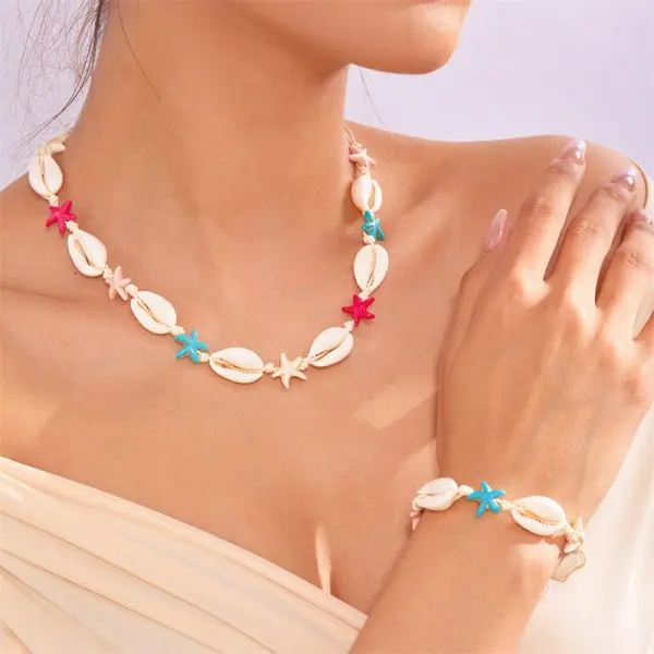 Boho Shell Rope Bracelet for Couples, Romantic Gift