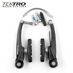 110mm For Bicycles With Fenders TEKTRO C310 Bicycle Brake MTB Bike BMX Cruiser Linear Pull V Brake Caliper Set with Brake Pads