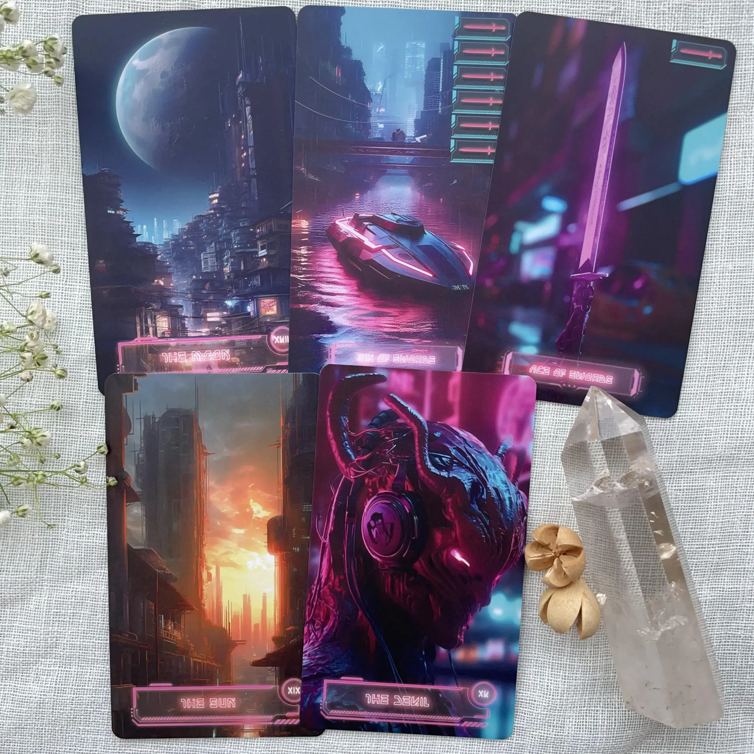 Prophecy Divination Deck Oracle Original High Quality Genuine Astrologers Punk Night Tarot Card Exquisite Collection Gifts Set