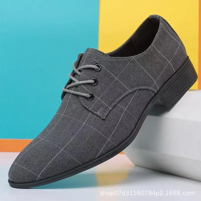 Classic Men's Business Shoes Trendy Men's Dress Shoes High Quality Lace-Up Casual Shoes Wedding Office Dress Shoe Zapatos Hombre