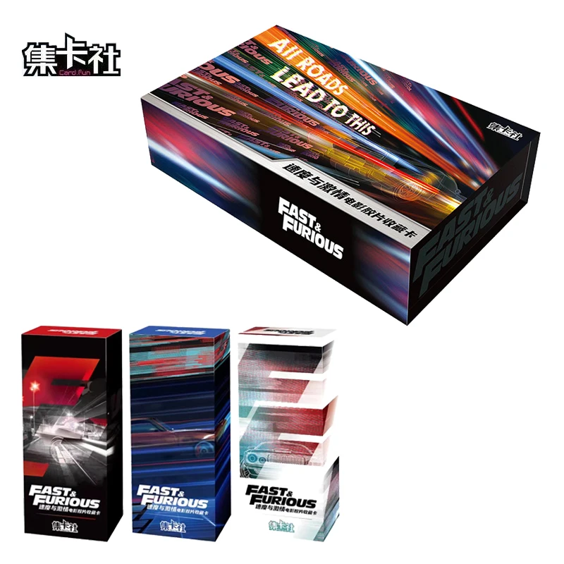 Card Fun Cards Fast Furious Card Collection Movie Film Peripherals Limited Edition Cards Box Paper Hobby Gifts Christmas Present