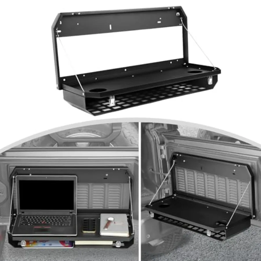 

Foldable Rear Cargo Rack with Storage Shelf and MOLLE Panel for Wrangler JK 20072018 and JL 20182024 Ideal for Tailgate Use Out