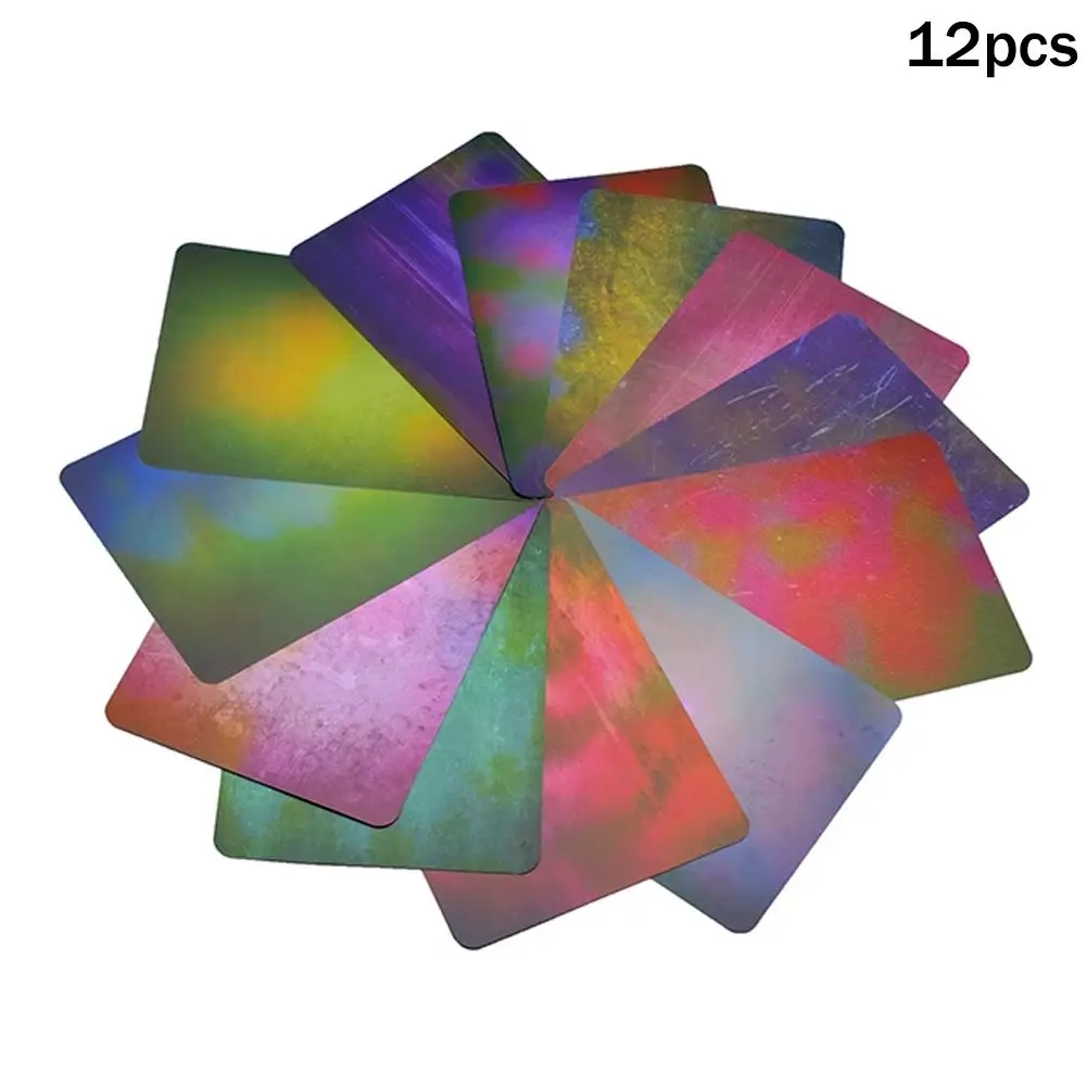 Macro Photography Tools Background Card Gradient Color 12 Pieces Double-side Colorful Macro Photography Background Card