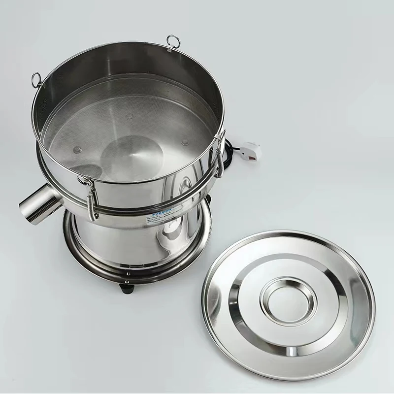 40CM Electric Automatic Sieve, Stainless Steel Flour Processing Sifter Screen, Vibrating Sifters Machine