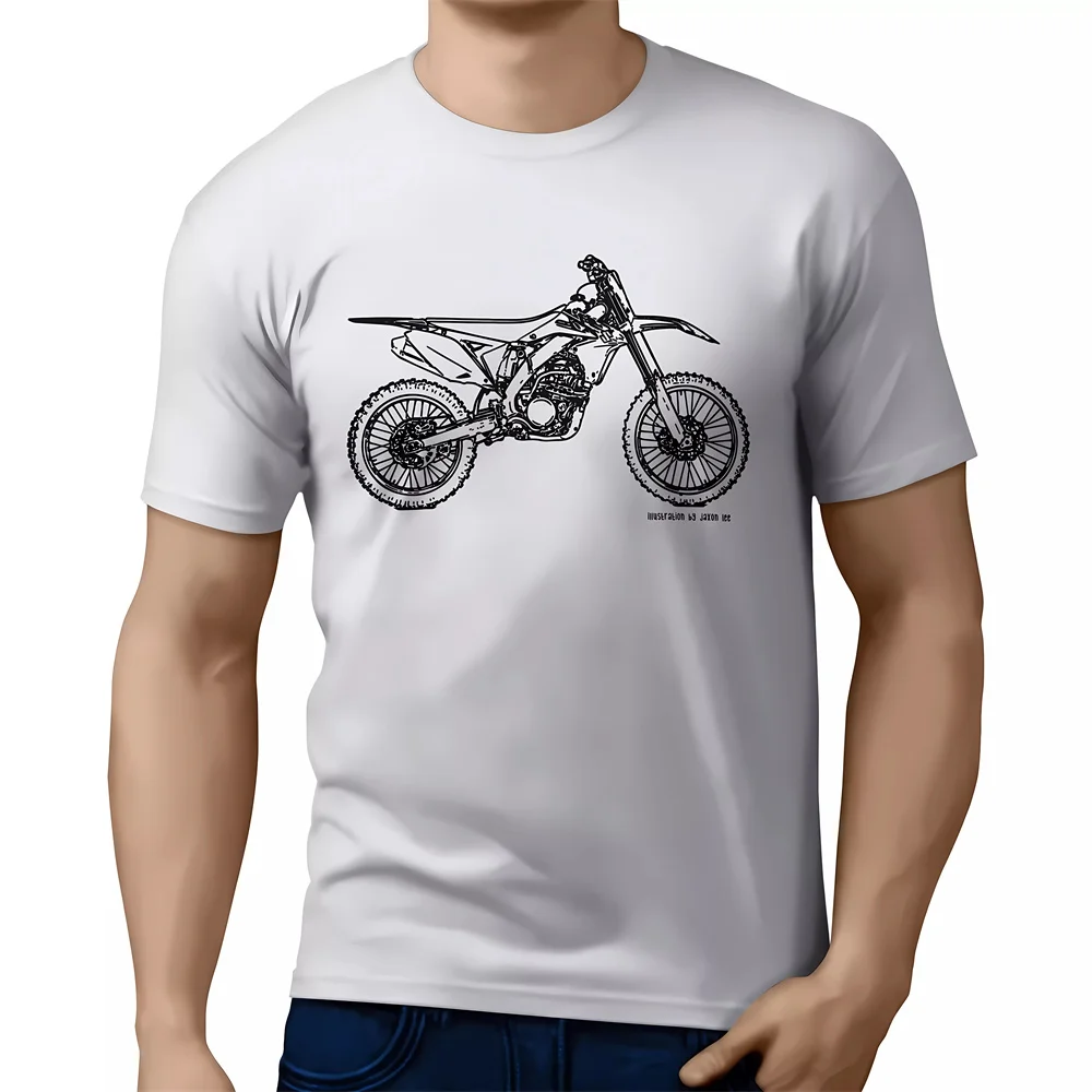 2024 new MOTORCYCLE  T Shirt Pure Cotton Clothing Leisure Short Sleeve O Neck Cool Tee  For  RMZ 250 2014 Motorbike Fan