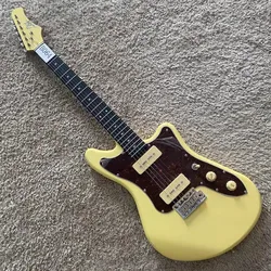 B064 Cream Color Jazzmaster Electric Guitar Italy EKO 6 Strings Guitar New &Authorised with P90 Pickups 22 Frets