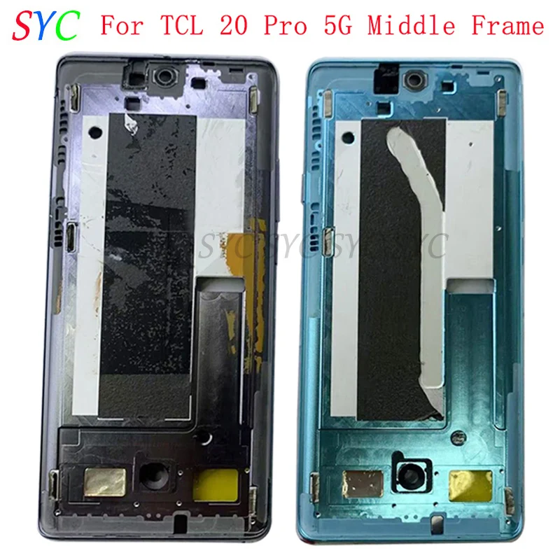 Middle Frame Center Chassis Cover Metal Housing For TCL 20 Pro 5G T810H Phone LCD Frame Repair Parts