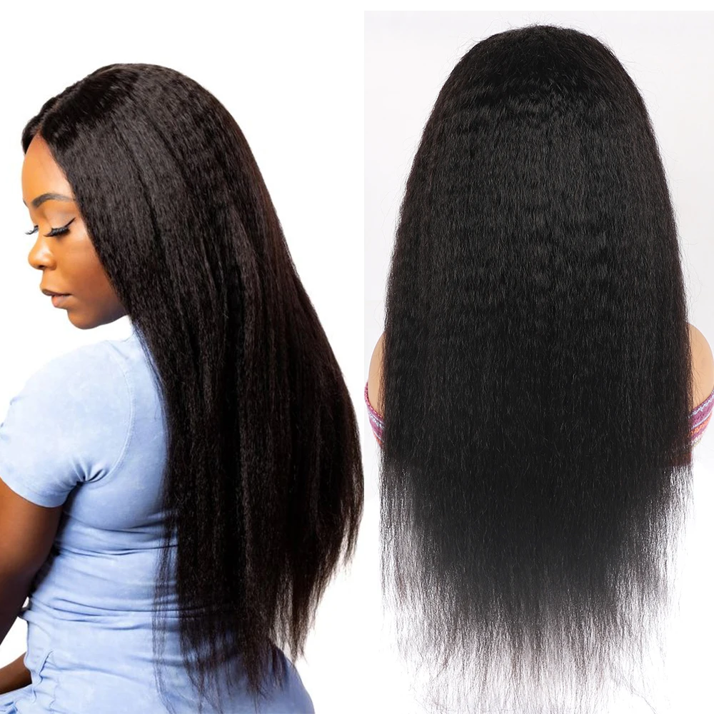 縮毛矯正ストレート13x6レースフロント人毛ウィッグ 女性用 ブラジル産バージンヘア 焼きストレート 透明レースフロント カールウィッグ