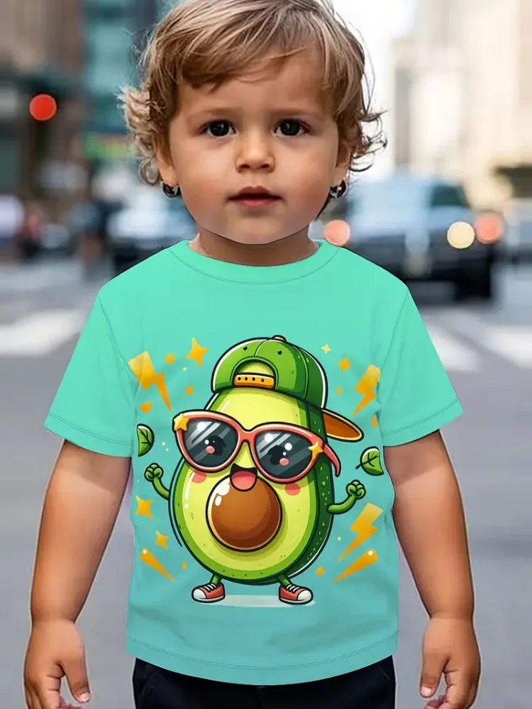 

Summer Kids Boys Clothes 3D Dinosaur Graphic T Shirts Short Sleeve Children's T-Shirt Fashion Boys' T-Shirt Breathable T-Shirts