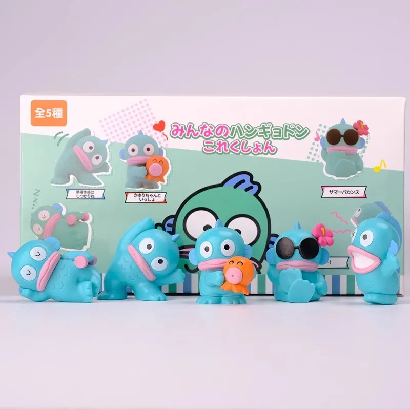 Kawaii Hangyodon Gashapon Sanrio фигурки экшн-фигурки модель из ПВХ периферия мини-украшения настольный декор для торта игрушки подарки для детей