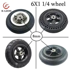 8/10 mm Good Quality 6x1 1/4 Wheel Tire 6 Inch Inner Outer Tyre 6x1.25 solid Tyre for Small Surfing Electric Scooter Parts