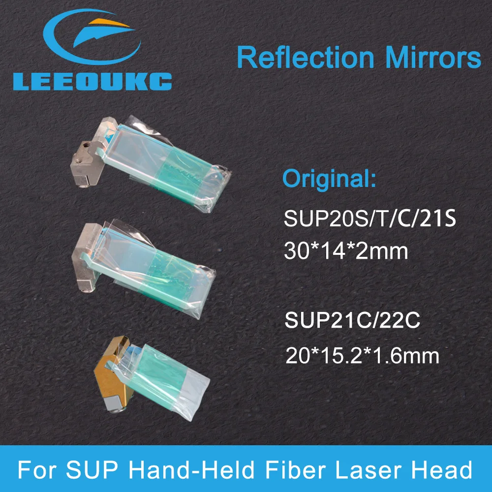 

LEEOUKC Laser Reflective Lens SUP Original 30*14*2mm with Holder For SUP20S/SUP21S/SUP21C Fiber Laser Welder Welding Head Gun