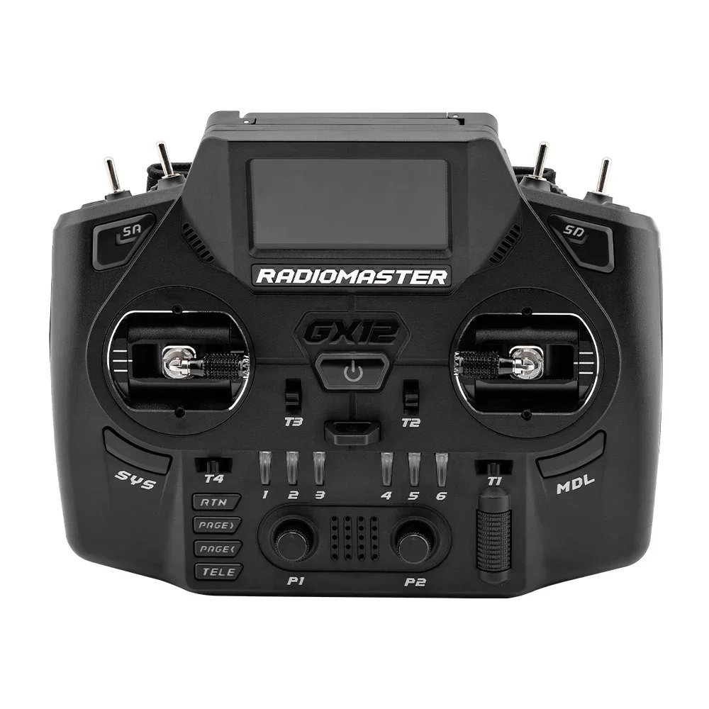 Controlador de rádio Radiomaster GX12 ELRS com gimbal Hall CNC 2.4G/900MHz banda dupla 1000Hz para transmissor FPV Drone RC