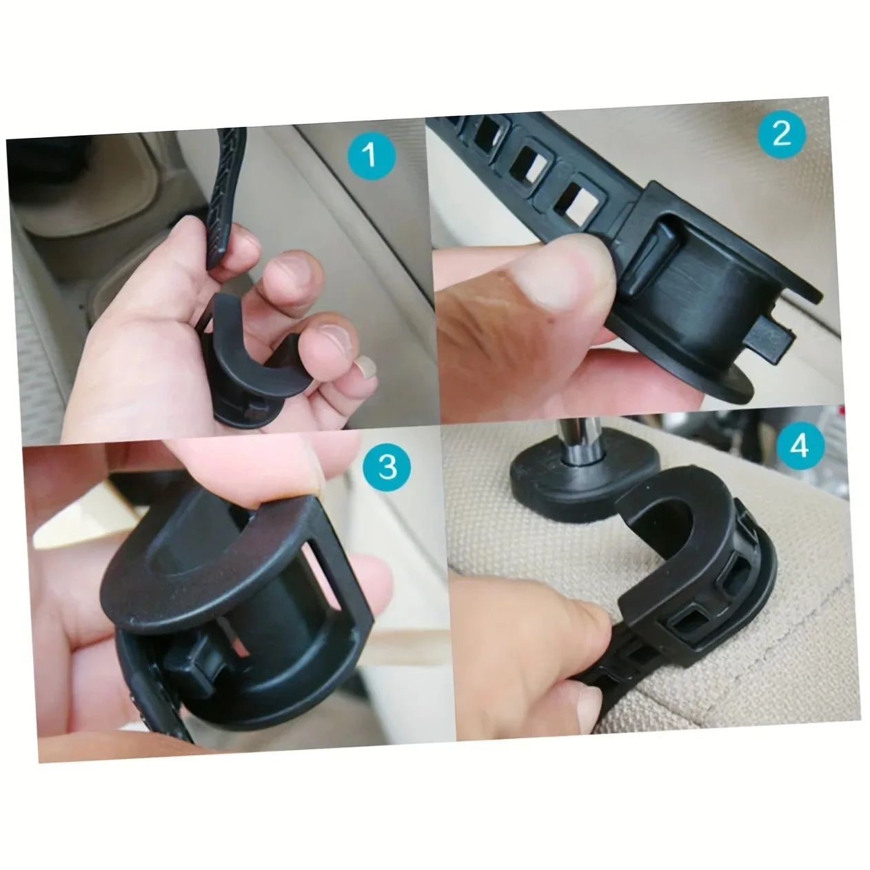 Car Mini Desk Handle Table Seat Back Holder Folding Meal Tray Drink Cup Coffee Stand Storage Case Off Road Auto Accessories image 5