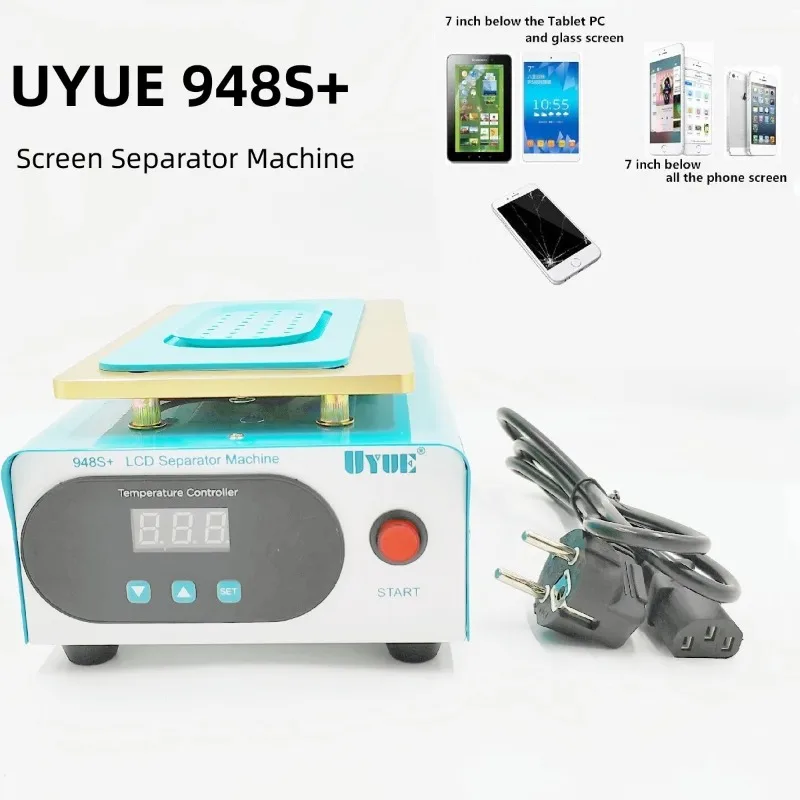 LCD Screen Separator with Integrated Vacuum Pump for Smartphone Repair, 948S+