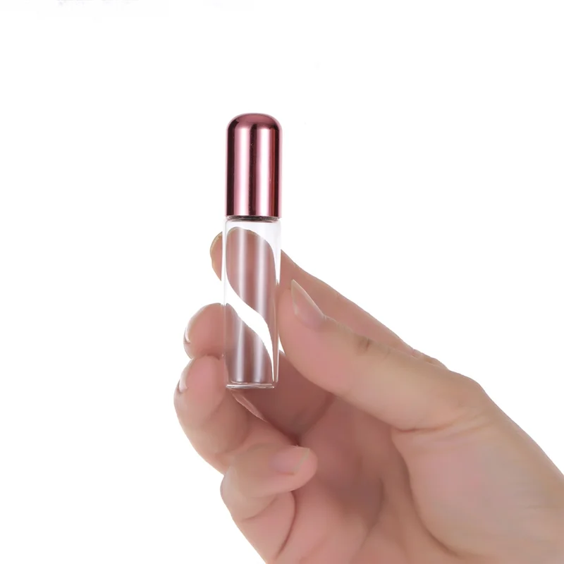 A01V-40개 2ML 3ML 5ML 10ML 롤온 병 소형 화장품 포장 향수 병 액체 용기 여행용 롤온 병