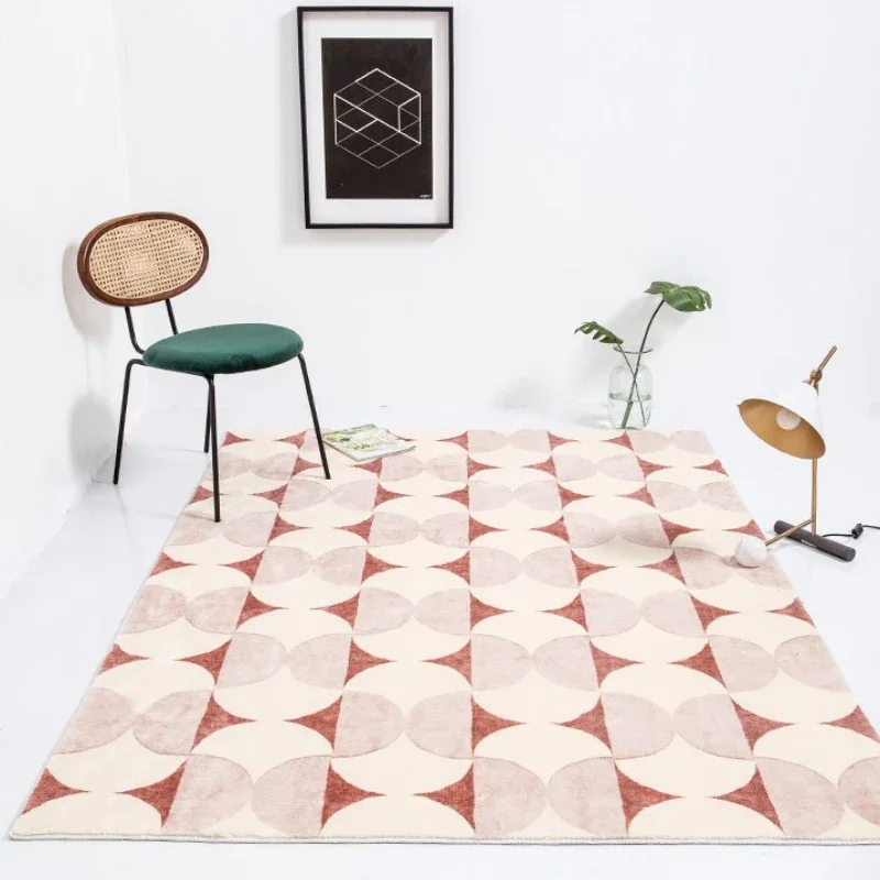 Home Thickend Non-slip Mat Nordic Style Carpets for Living Room Simple Bedroom Decor Geometry Carpet Large Area Plush Lounge Rug