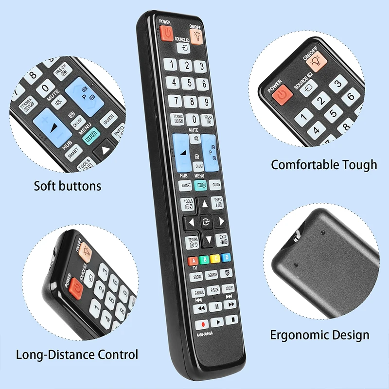 AA59-00445A Remote Control For Samsung TV UE32D6505 UE32D6510 UE32D6530 UE32D6540 UE32D6570 UE32D6750 UE37D6505 UE37D6510