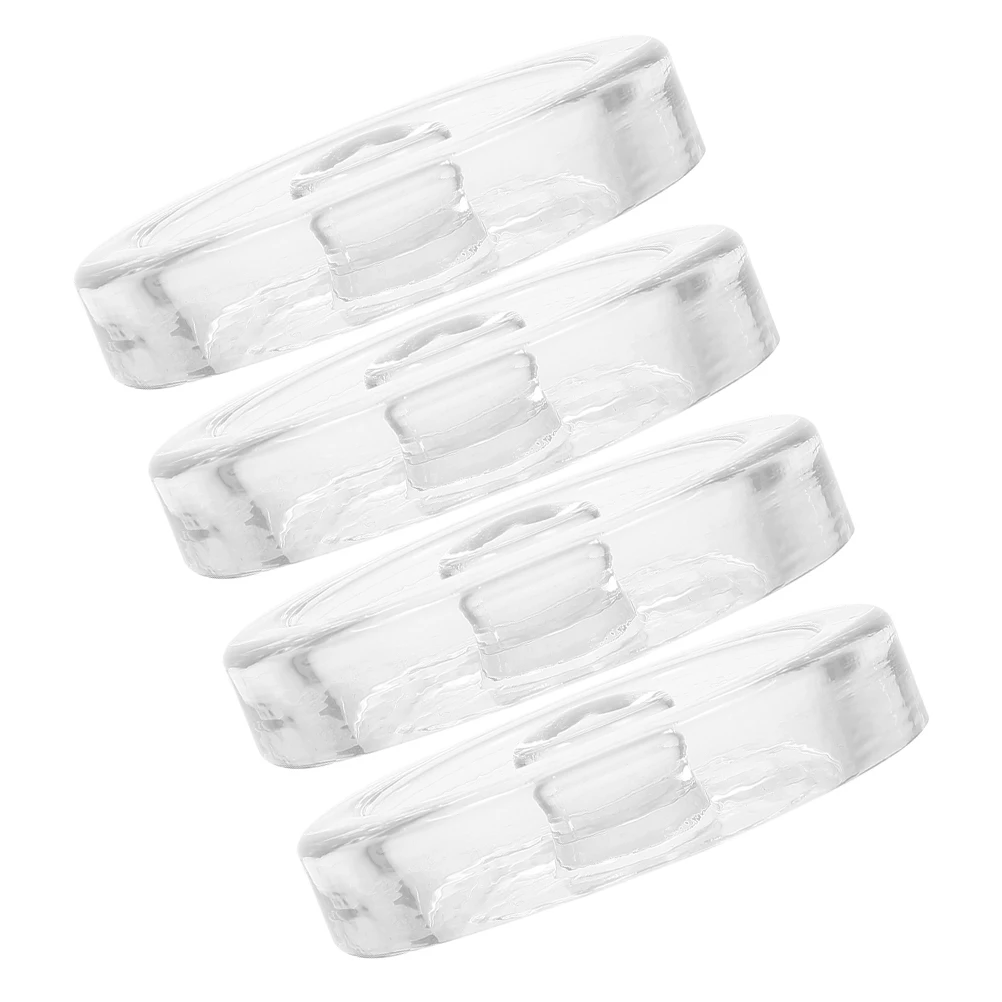 

4Pcs Glass Fermentation Weights Clear Replacement for Wide Mouth Mason Jars Sauerkraut Kimchi Fermenting Weight Pickle Jar