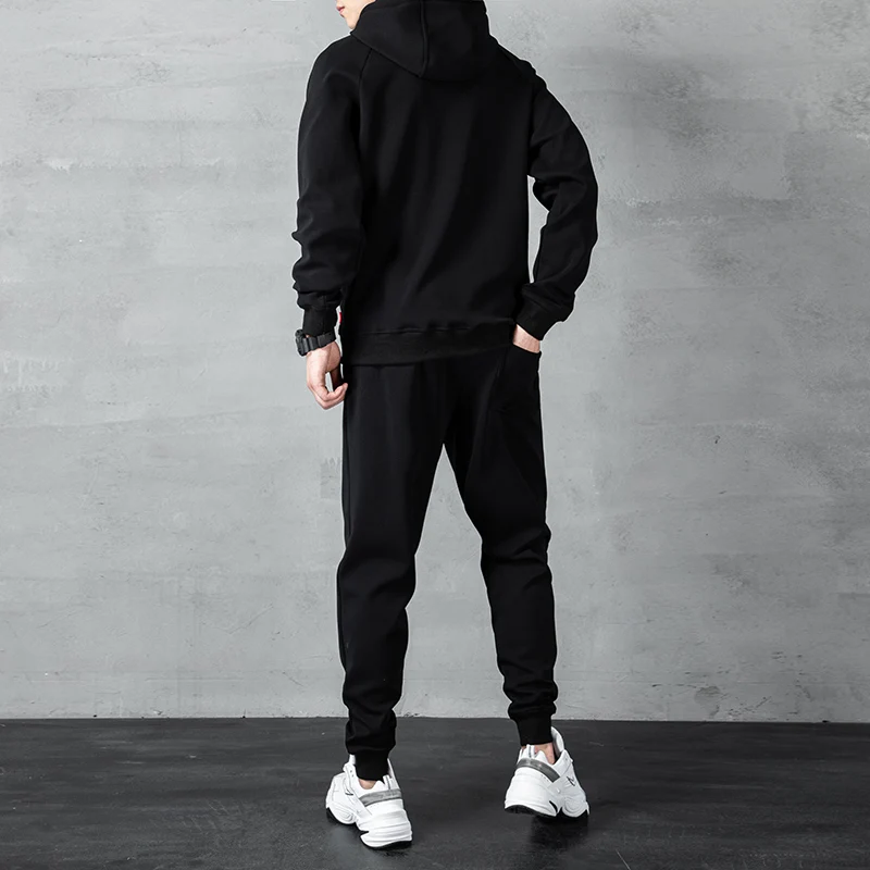 Fashion Tracksuit Set Men 2023 New Clothing Set Mens Sweat Suits 2 Pieces Baseball Jacket + Sweatpants Male Hip Hop Jogger Set