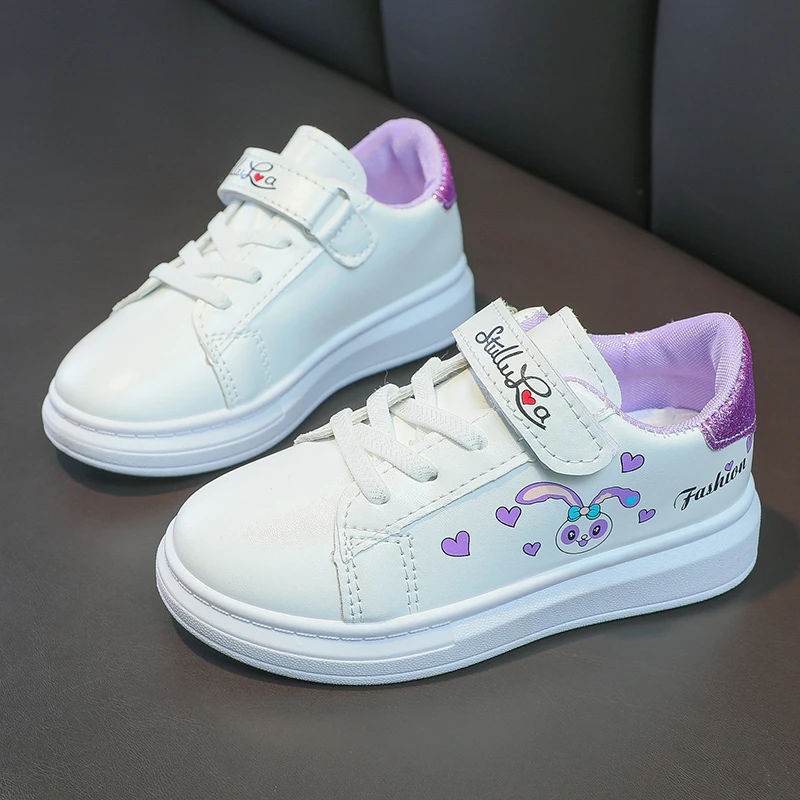 Tenis Girl White Shoe Spring Boy Anti-skid Solid Soled StellaLou Shoe Thick Soles High Height Children Kid Sports Shoe