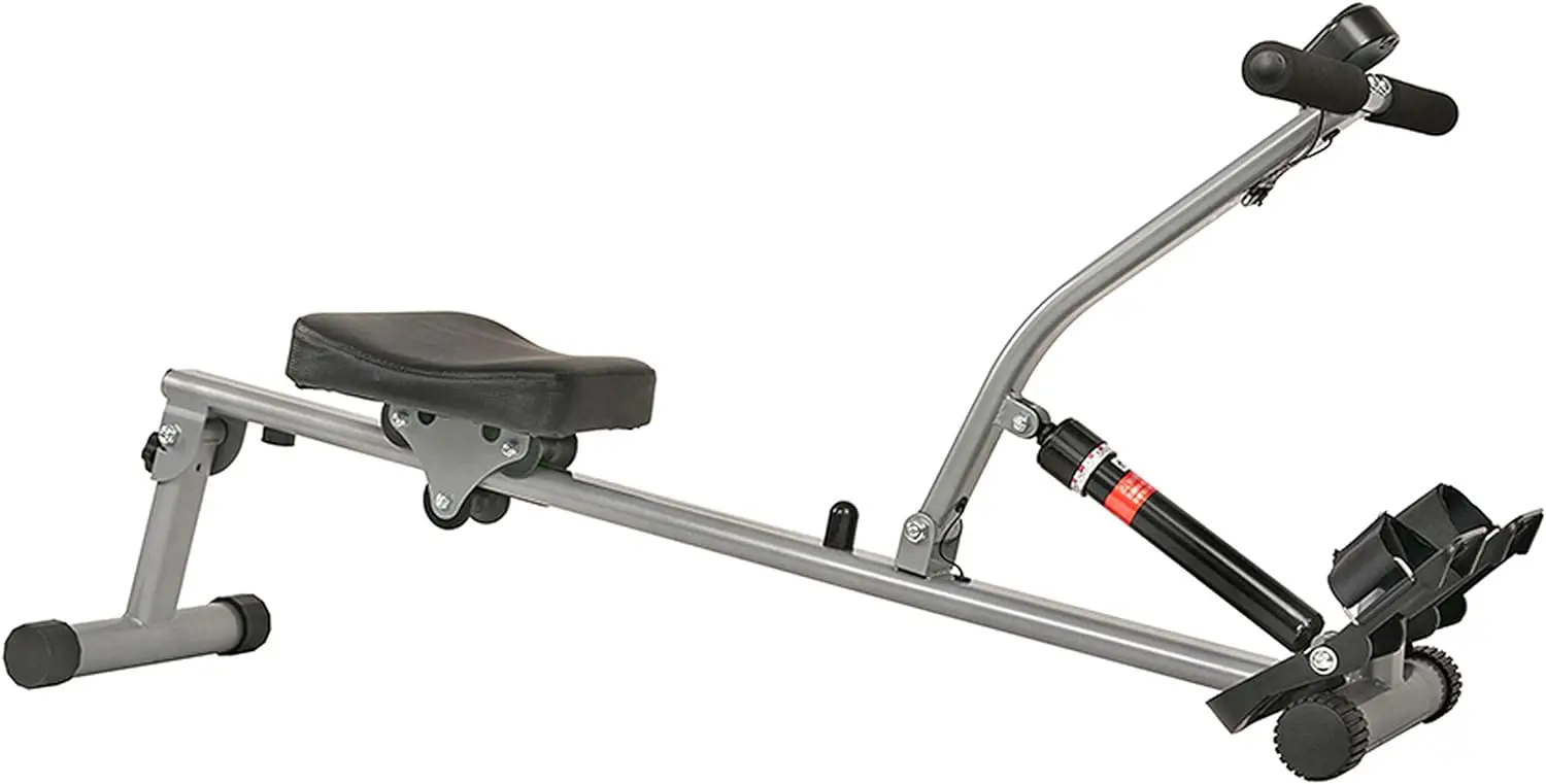 Compact Adjustable Rowing Machine with 12 Levels of Complete Body Workout Resistance