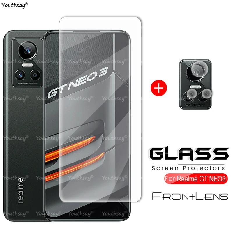 

For Realme GT NEO 3T Glass Protector Film for Realme GT Neo3 Tempered Glass Screen Lens Camera Realme GT 2 Pro Neo 2 3T Glass