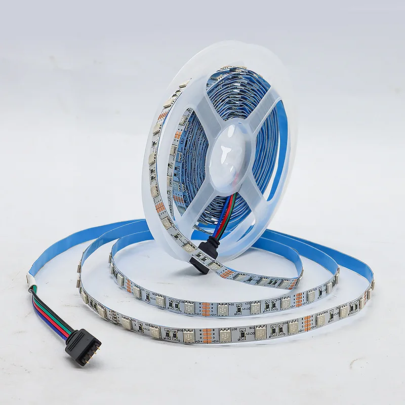 8mm Narrow PCB 5050 RGB LED Strip 60 96 Leds/m 12v 24v Atmosphere Bedroom Car Birthday Holiday LED Linear Flexible Tape 5M/Roll