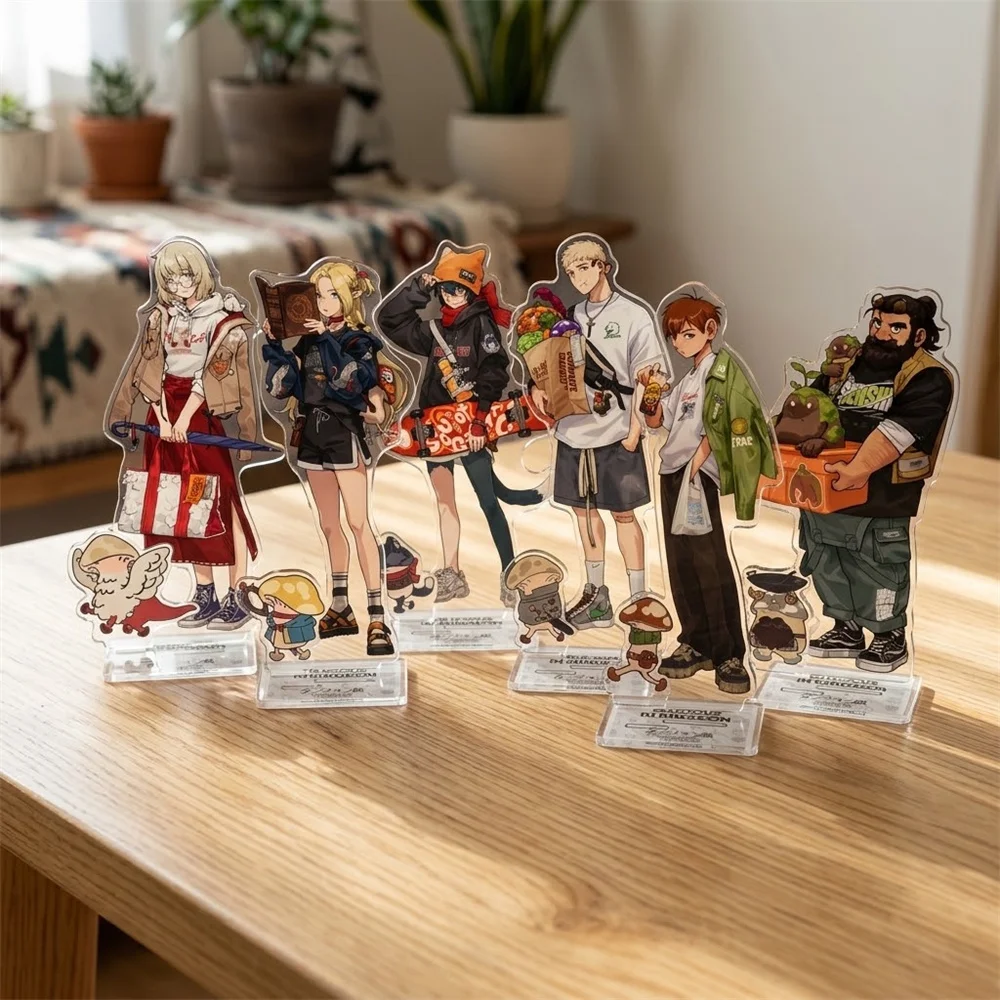 15CM Charm Anime Delicious in Dungeon Acrylic Keychain Model Cosplay Characters Ornament Accessories Good Collection Gifts